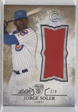 2015 Topps Triple Threads Unity Single Jumbo Relics Gold /9 Jorge Soler a2v