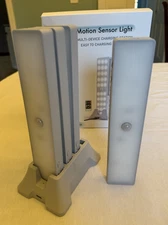 LED Closet Light with Charging Station, 4 Pcs Dimmer Rechargeable Motion Sensor