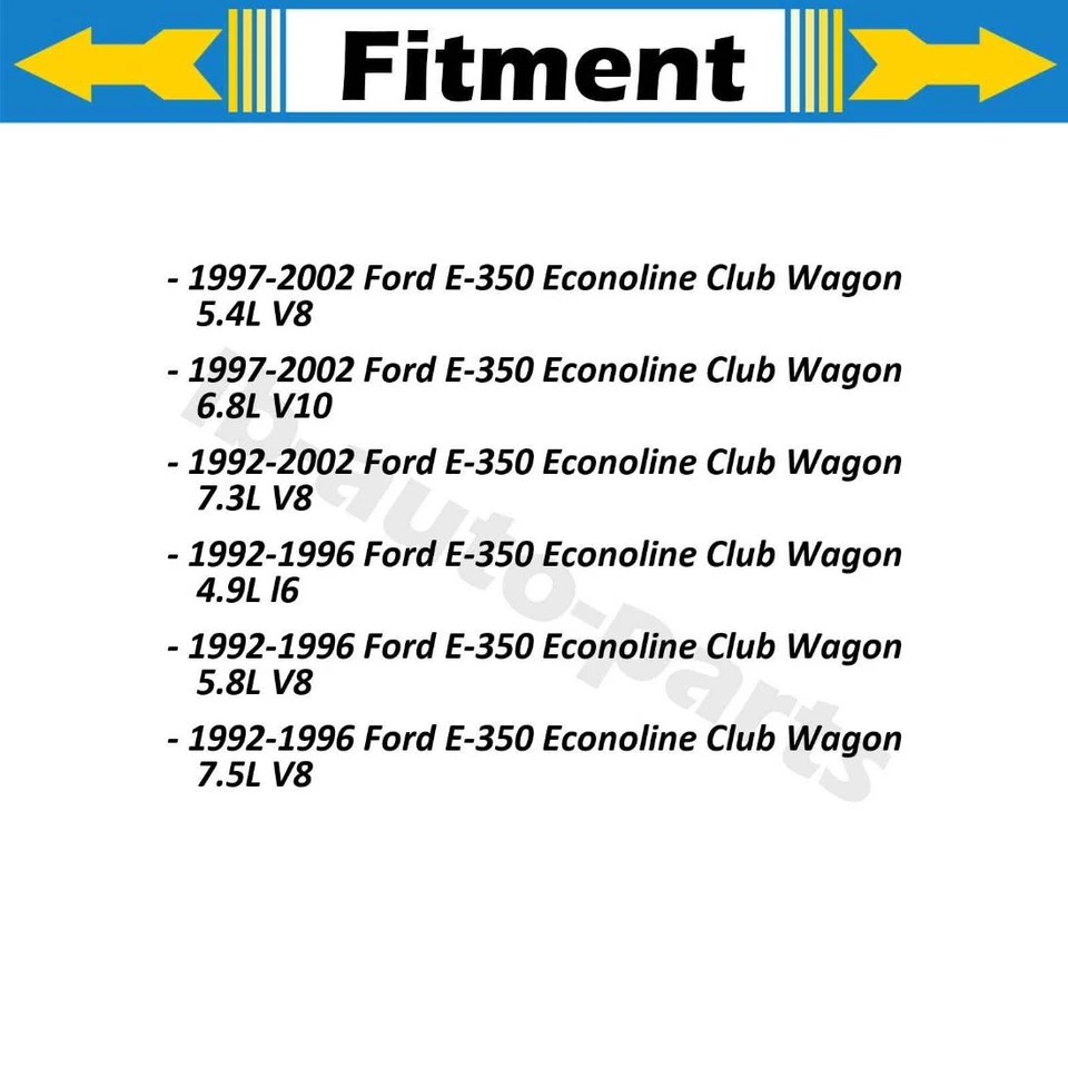 Rótulas inferiores superiores delanteras 4 piezas para Ford E-350 Econoline Club Wagon 1992-2002 Foto 2 de 4