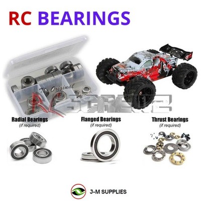 RCScrewZ Rubber Shielded Bearings dhk004r for DHK Hobby Zombie 1/8 Truggy | KIT