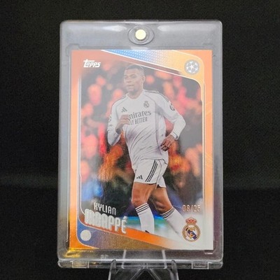 2025-26 Topps Uefa Club Competitions - Kylian Mbappe #112 Orange Raindrops /25