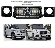 G63 Grille Headlight Covers Star G500 G550 To G63 2019- 2024 G-wagon