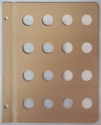 #ad Dansco Album Blank 22mm Page 16 Ports 1 4 Gold Sovereign Etc. $24.99