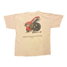 Vintage 2001 Xtreme Ducati 916 Motorcycle Distressed Repaired Shirt