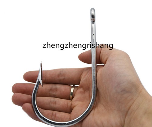 40pcs Strong Stainless Steel Fishing Hook Saltwater Live Bait Fish Hook 1/0-16/0 - Picture 21 of 42