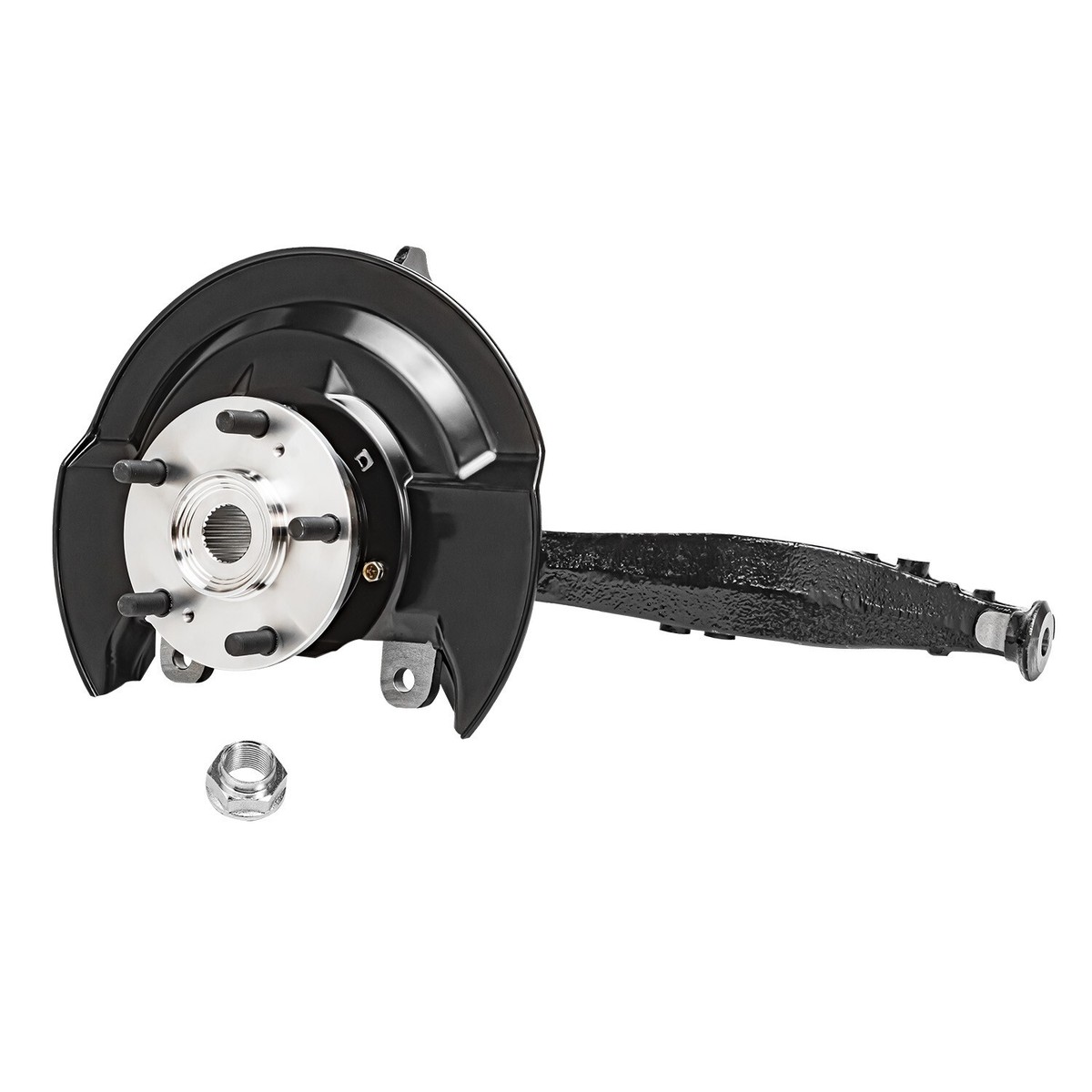 Front Steering Knuckles & Wheel Hub Bearings Set for 2003-2007 