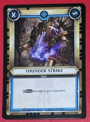 Warhammer Age Of Sigma Champions COMMON FOIL Karte THUNDER STRIKE unbenutzt