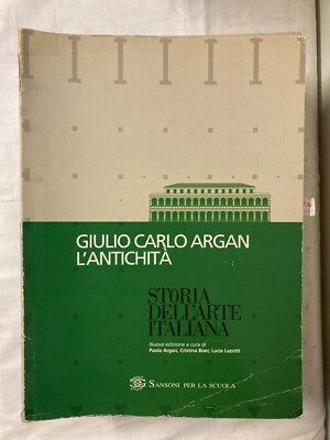 Giulio Carlo Argan l antiquità history dell arte italiana