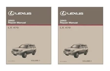 2003 Lexus LX 470 Shop Service Repair Manual Book Engine Drivetrain OEM