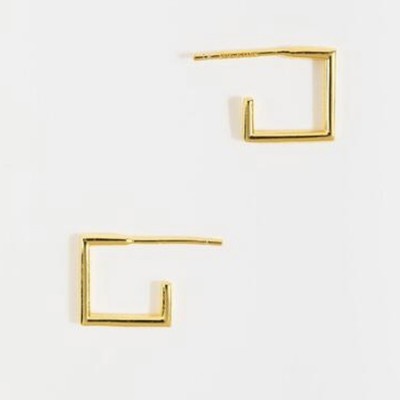 Francesca s 14K Gold Square Mini Creolen