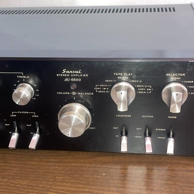 VINTAGE- SANSUI AU-6600 - AMPLIFIER STEREO 42W | eBay