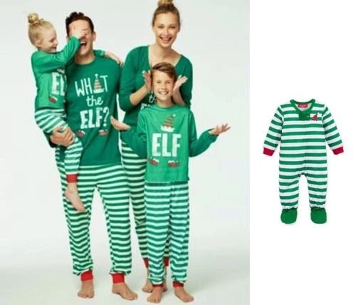 Elf pajamas on sale for family