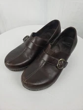 Dansko Brown Leather Clogs Nursing Shoes Sz 37/6.5-7