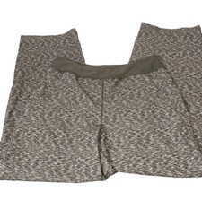 Lands End Everyday Active Pants Size Small 6-8 Green Brown Striated