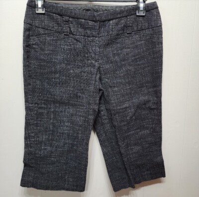 Maurices Capri Pants Size 9 - 10 Black Casual Denim Look Cropped B549