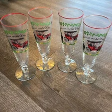 Vintage Libby Pilsner Water Glass Horseless ‘Buick Model C 1905’ Set of 48.5”H  