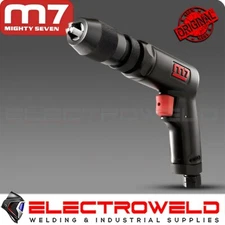 M7 Heavy Duty Air Drill 3/8" Keyless Chuck Pneumatic Mighty Seven M7-QE532