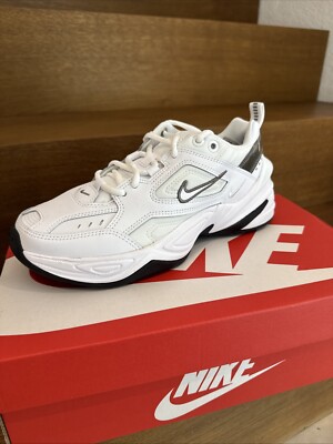 Nike M2K Tekno White Metallic Silver Black. Gr. 38