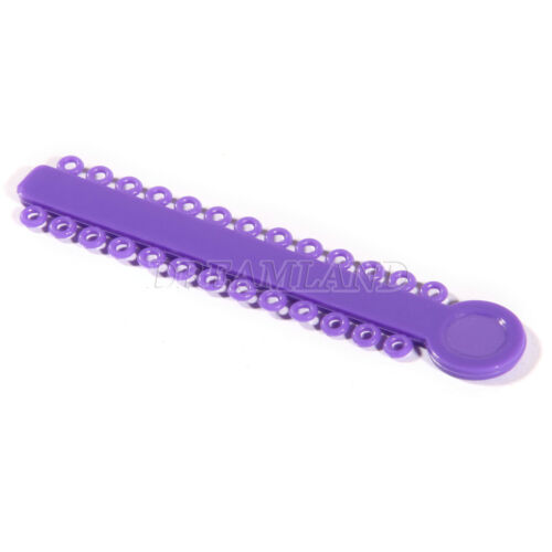 1040 Stck. Ligaturkrawatte Zahnkieferorthopädie Ring Elastisch Latexbänder 45 Farben - Bild 188 von 496