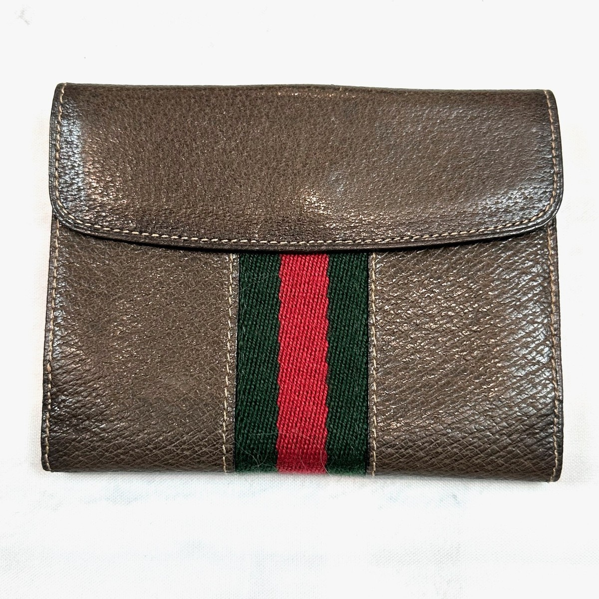 GUCCI 1970s G.GUCCI Horse Bit G Buckle Cherie Bi Fold GUCCI 1970s G.GUCCI Horse Bit G Buckle Cherie Bi Fold