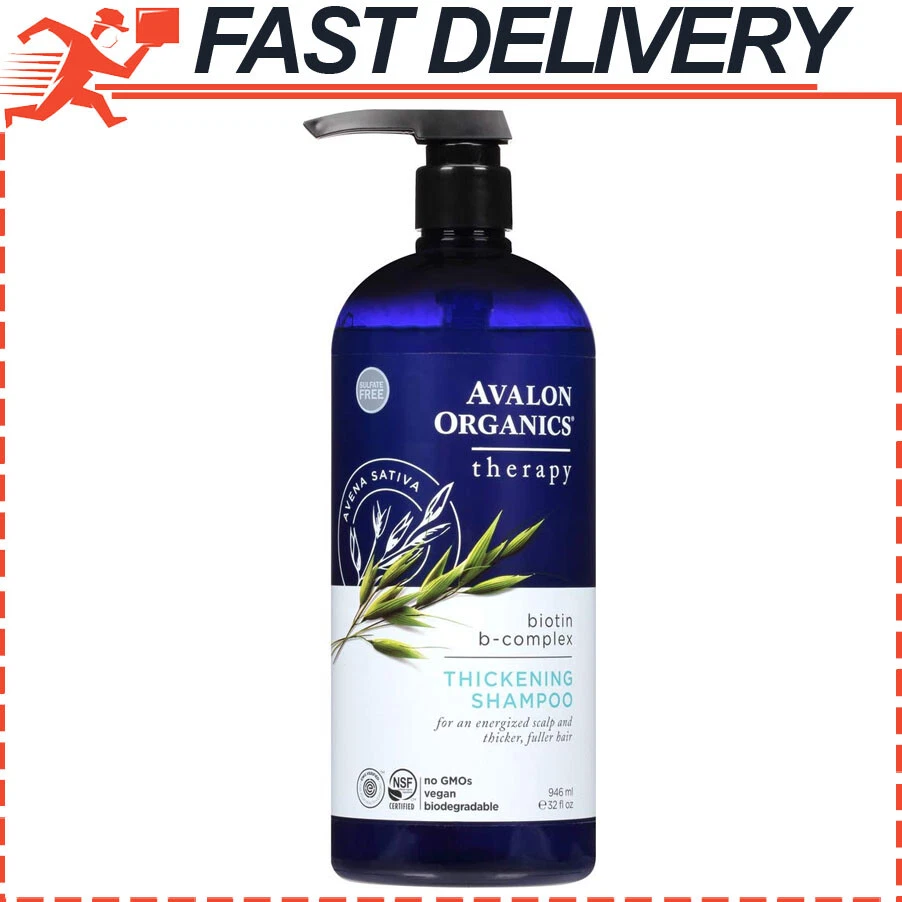 Avalon Organics Therapy Thickening Shampoo Non GMO Biotin B