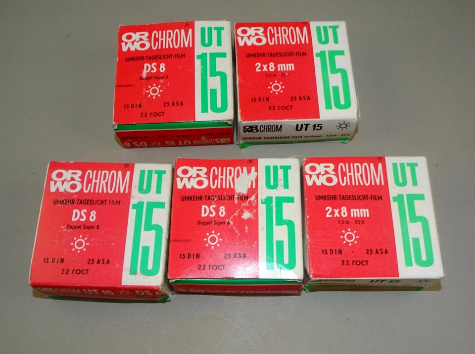 Película 5 ORWO 2x8 mm DDR - UT 15, desactualizada Foto 2 de 4