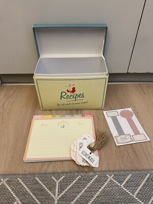 Vintage Recipe Box Rezepte Box