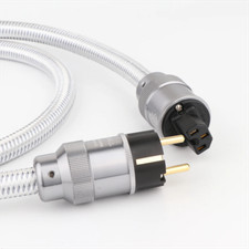 High Quality Audio Mains Wire Pure Copper Power Cables US/EU IEC C15 Female Plug