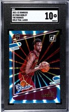 2021-22 Panini Donruss - The Rookies Holo Teal Laser #3 Evan Mobley (RC) SGC 10