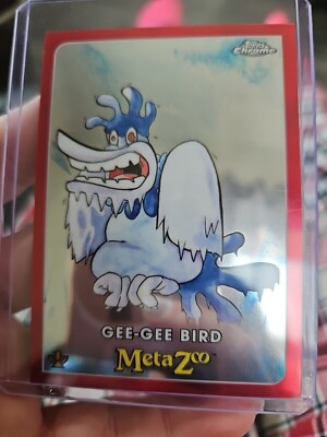 2022 Topps Chrome Metazoo Gee-Gee Bird Red Holo #20 PACK FRESH Free Shipping 