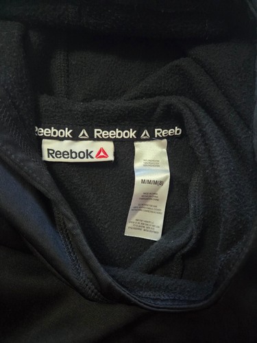 Reebok Black & Grey Hoodie w/Front Pockets Boy Size M/8 - Picture 3 of 3