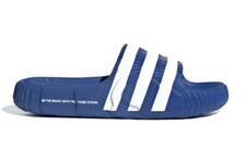 NEW ADIDAS ORIGINALS MEN'S ADILETTE 22 TREFOIL SLIDES SIZE 12  IF3667 BLUE