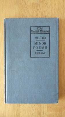 #ad Rare Antique Book Ephemera Milton#x27;s Minor Poems Ed by Neilson 1900 HC 165p EUC $8.00