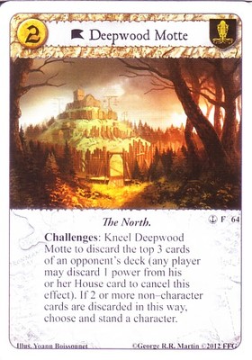 3 x Deepwood Motte AGoT LCG 1.0 Game of Thrones A Turn of the Tide 64 | eBay 3 x Deepwood Motte AGoT LCG 1.0 Game of Thrones A Turn of the Tide 64 | eBay