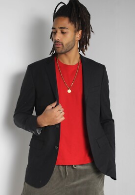 J Crew Ludlow Herren Anzug Sakko Blazer - Blau - Größe 40 L (G83)
