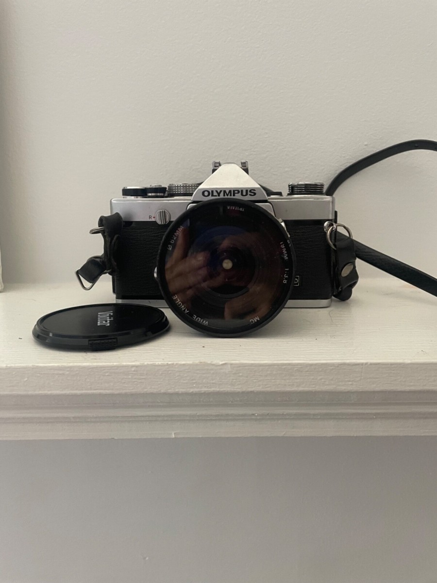 OLYMPUS OM-1 SLR 35mm Film Camera Silver Body f1.8 50mm Lens | eBay