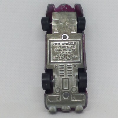 Hot Wheels Redline Jet Threat Car 1970 Purple Made In Hong Kong | eBay