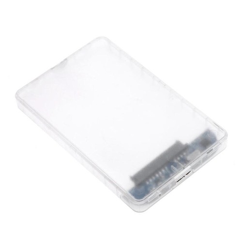 1Pc USB 3.0 Micro External Hard Drive Enclosure Transparent External Case for