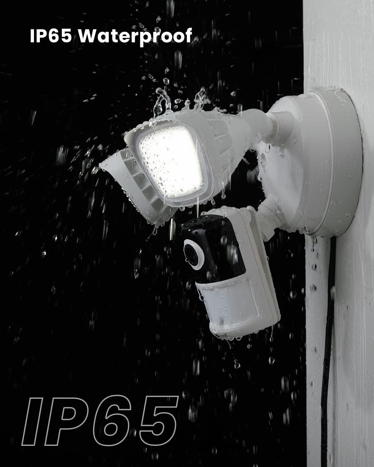 ieGeek Outdoor 2K Floodlight Camera Home Security Camera，Compatible with Alexa