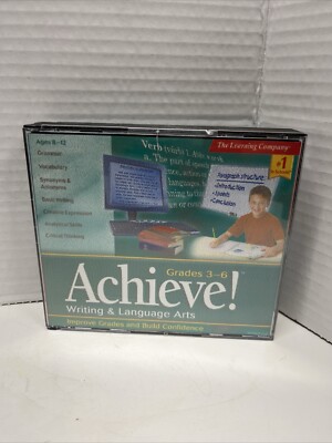 The Learning Company Achieve Grades 3-6 Writing And Language Arts