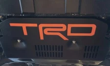 Raised ORANGE Plastic Letters TRD Skid Plate compatible with FJ Cruiser 06 - 14