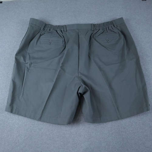 Roundtree & Yorke Shorts Mens 54 Classic Fit Easy Care Chino Flat Front Gray NWT - Picture 8 of 8