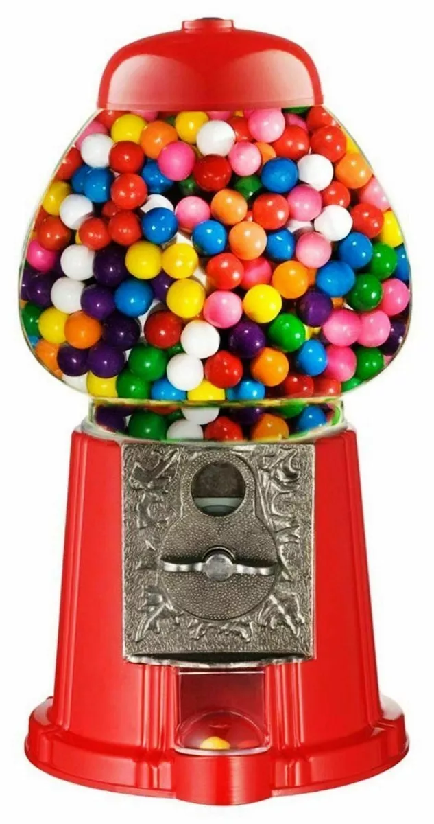 Gumball Sweet Dispenser Candy Vending Machine Free Gum Ball Bubble Jelly  Bean