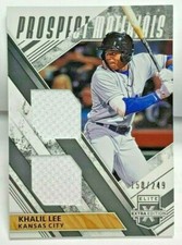 Khalil Lee 2019 Panini Elite Extra Edition BLACK Dual Jersey Patch #'d 158/249