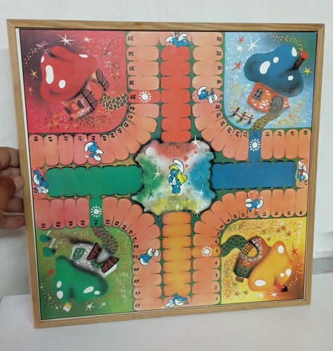 Tablero Parchís&oca los pitufos -parchis Sin Fichas - Imagen 2 de 2