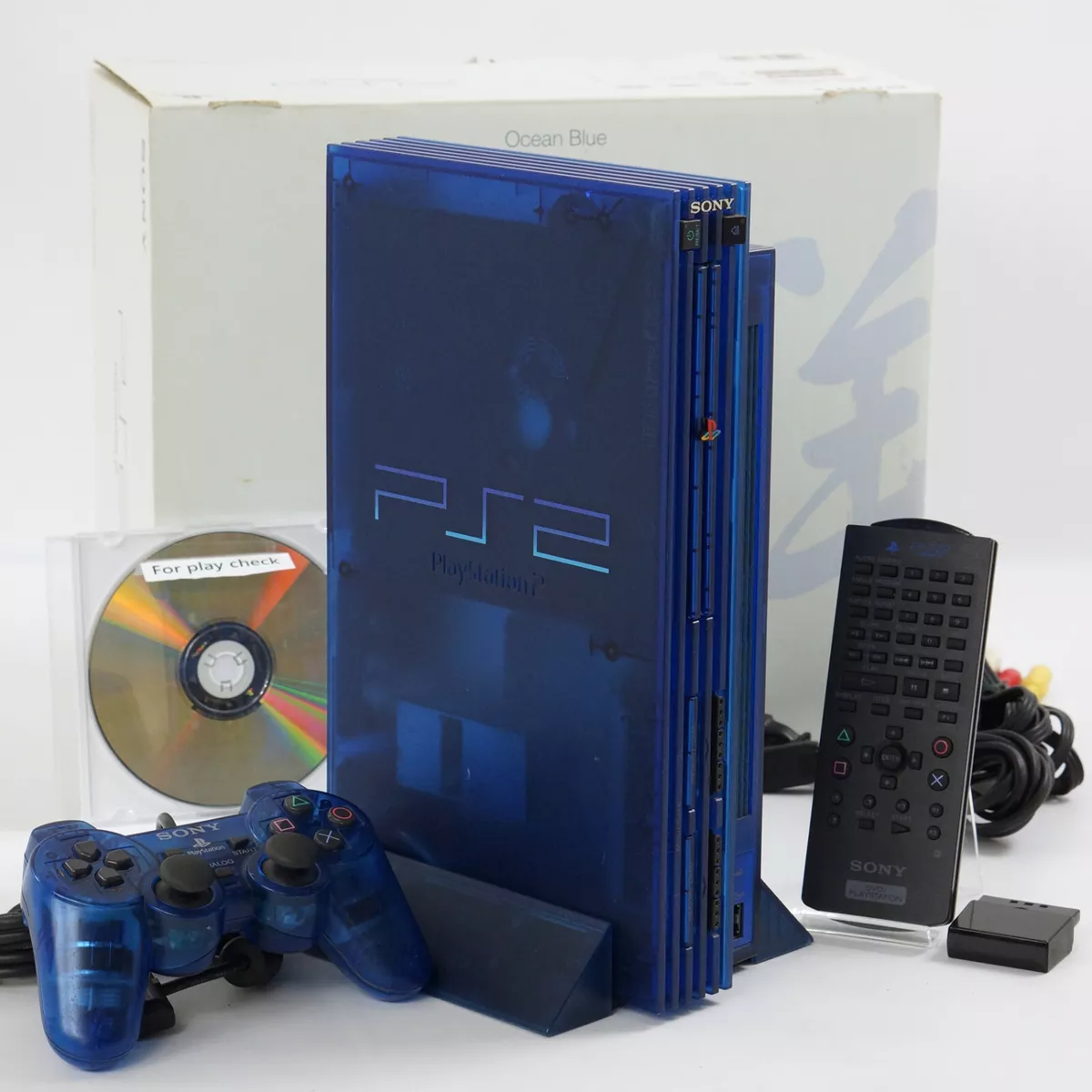 PS2 PlayStation 2 Ocean Blue Console Limited Color Japanese NTSC-J (Japan)  SONY