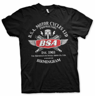B.S.A. Birmingham BSA Motorrad Spark Plugs Zündkerzen Männer Men T-Shirt