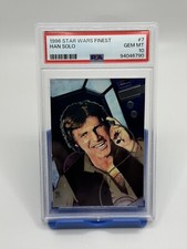  1996 STAR WARS FINEST #7 HAN SOLO PSA 10 GEM...