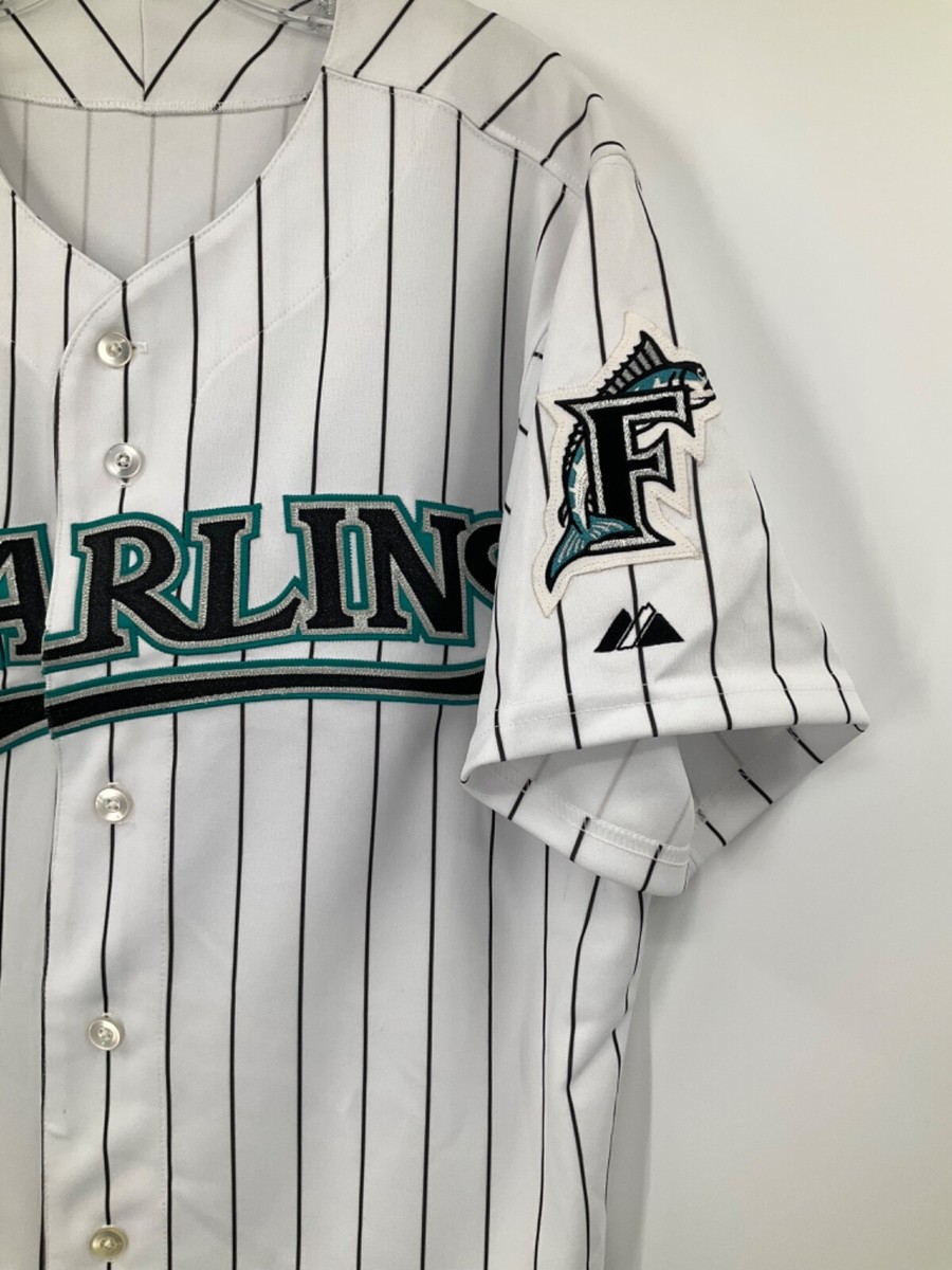 MIAMI MARLINS GAME USED MAJOR LEAGUE MAJESTIC JERSEY SIZE 42 | eBay