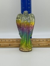 0.56 lb Bismuth Smith Angel Rainbow Figurine New 3.5"h x 1.3"w x 1.3"d